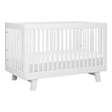 Babyletto Hudson 3-in-1 Convertible Crib with Toddler Bed Conversion Kit, White