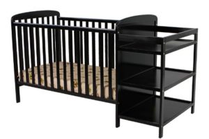 black-crib-with-changing-table-attached