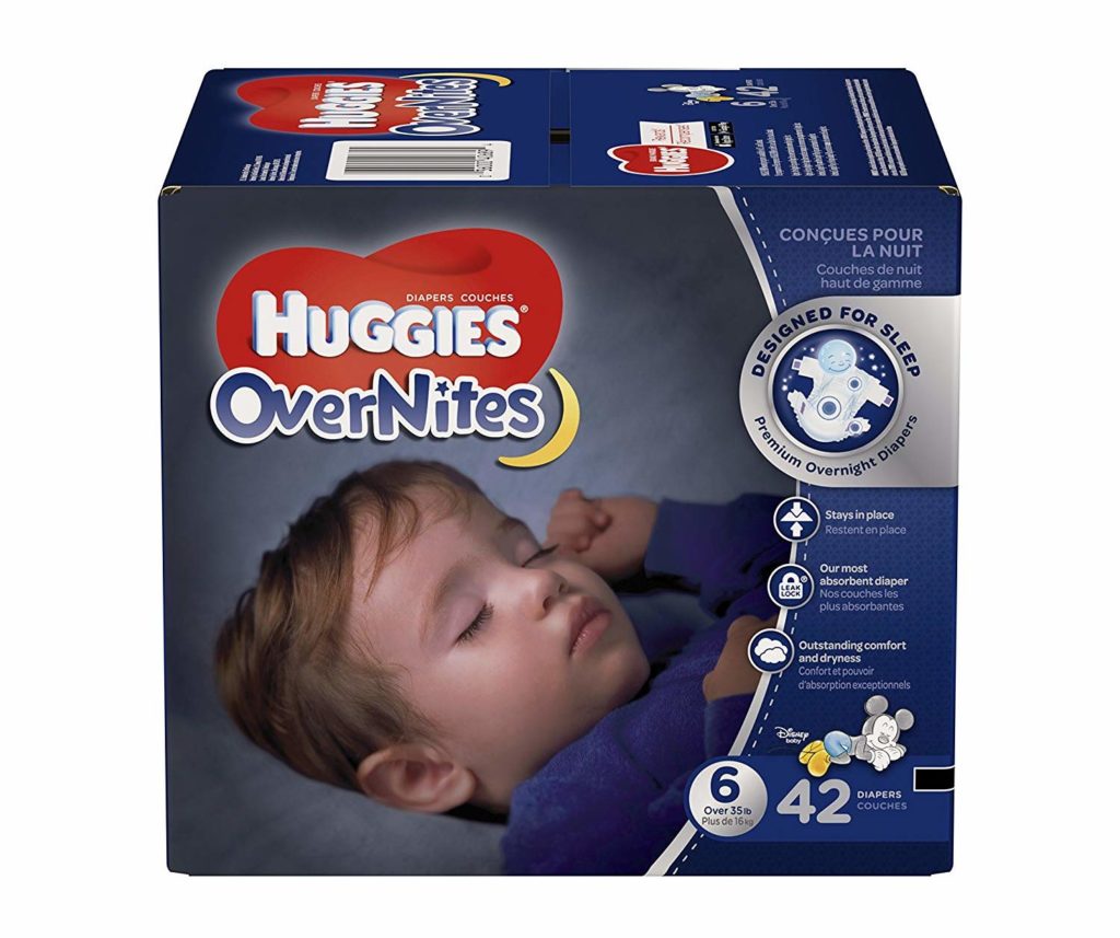 HUGGIES OverNites Diapers, Size 6, 42 ct, BIG PACK Overnight Diapers (Packaging May Vary)